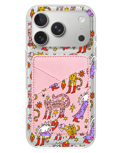 iPhone Phone Wallet Case - Meow