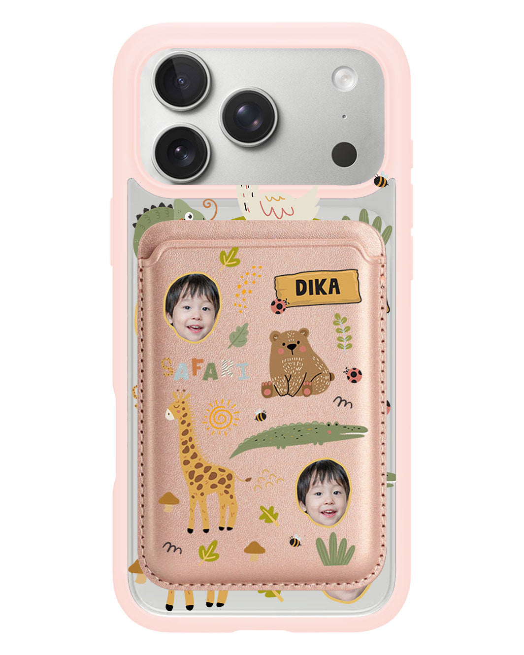 iPhone Magnetic Wallet Case - Face Grid Safari