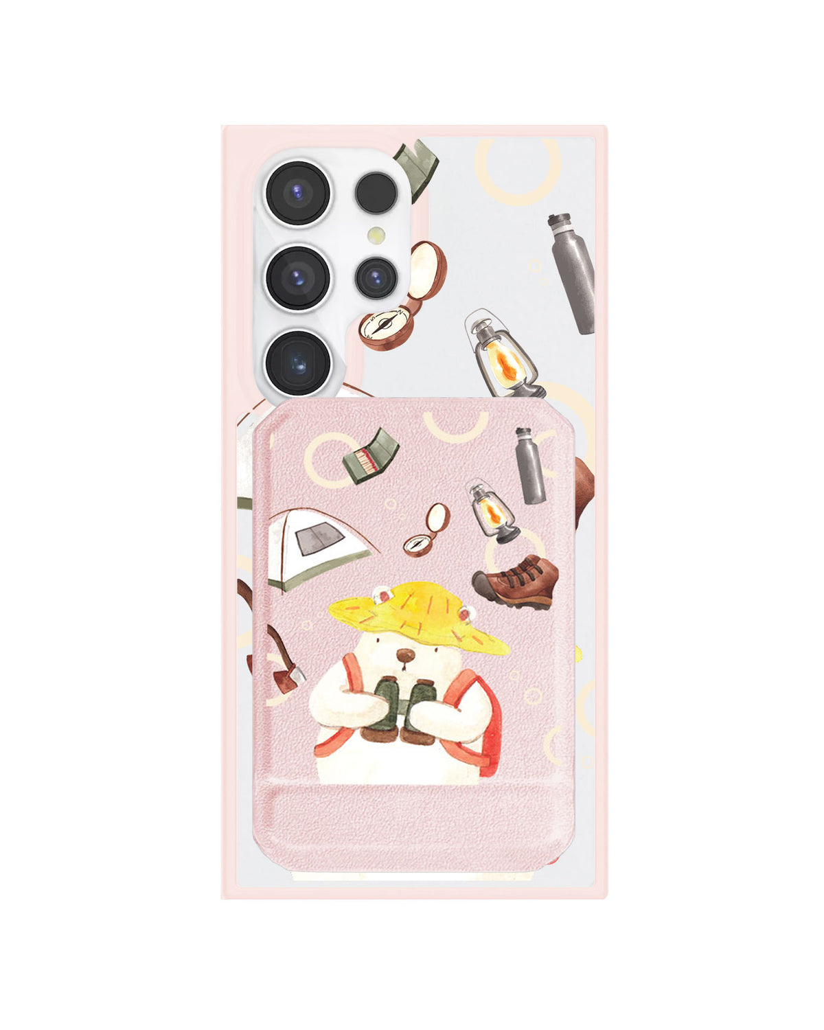 Android Magnetic Multifold Wallet - Advanture Of Bear
