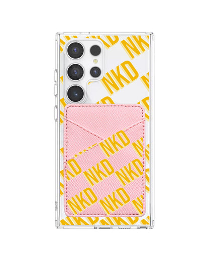 Android Phone Wallet Case - Diagonal Initial Monogram 1.0