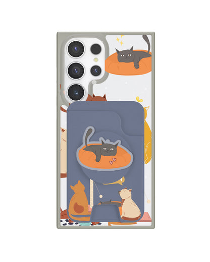 Android Magpop Wallet - Playful Cat