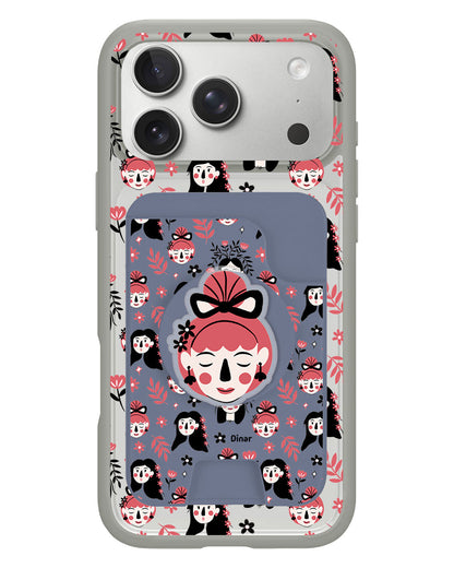 iPhone Magpop Wallet - Flowery Faces