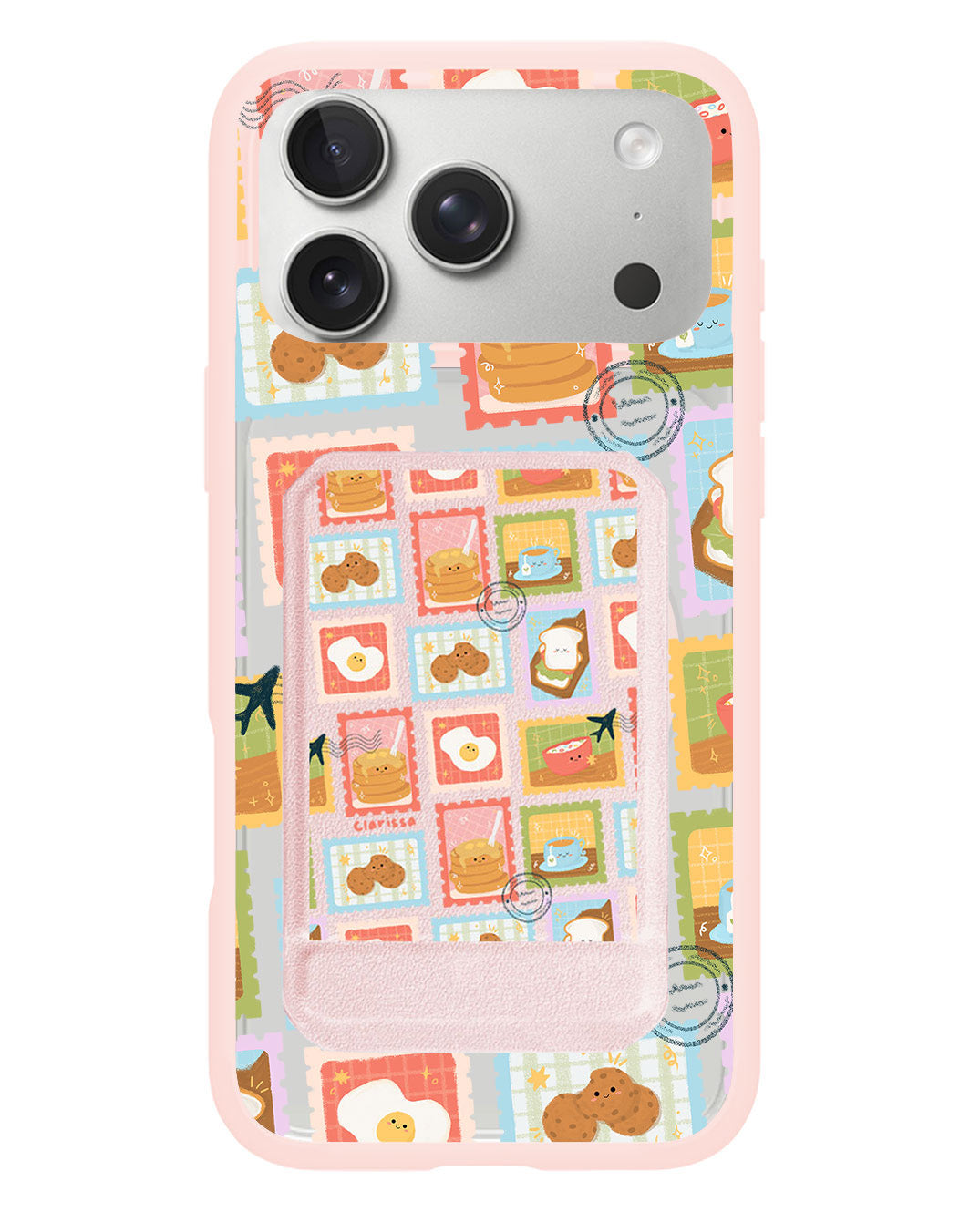 iPhone Magnetic Multifold Wallet - Breakfast Menu Stamps