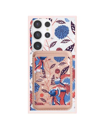 Android Magnetic Wallet Case - Fish & Floral 2.0