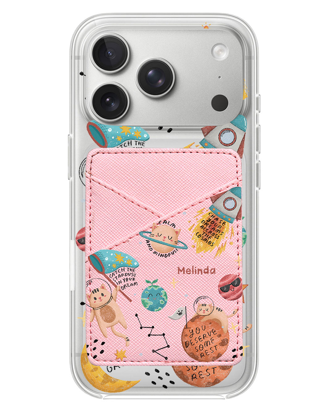 iPhone Phone Wallet Case - Spaceship