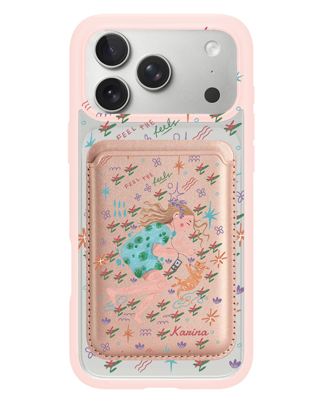 iPhone Magnetic Wallet Case - Feel the Feels