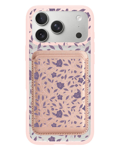 iPhone Magnetic Wallet Case - Sketchy Flower 4.0