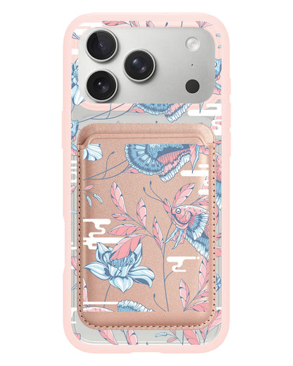 iPhone Magnetic Wallet Case - Fish & Floral 3.0