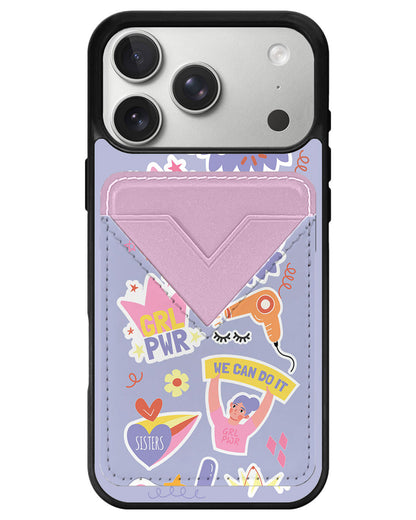 iPhone Avant Wallet Case - Girl Power Sticker Pack