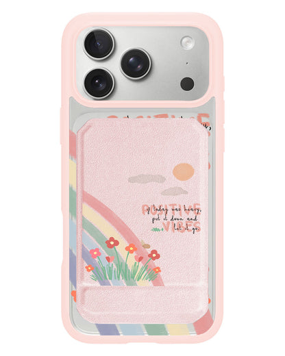 iPhone Magnetic Multifold Wallet - Positive Vibes