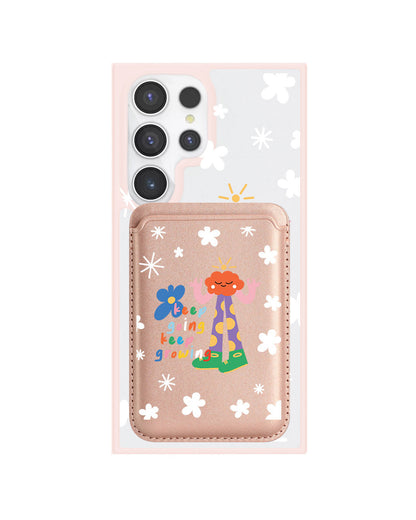 Android Magnetic Wallet Case - Keep Growing