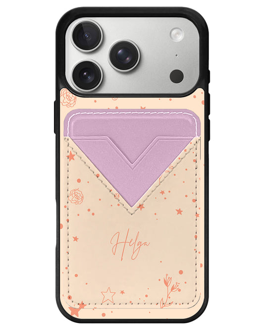 iPhone Avant Wallet Case - Coral Constellation