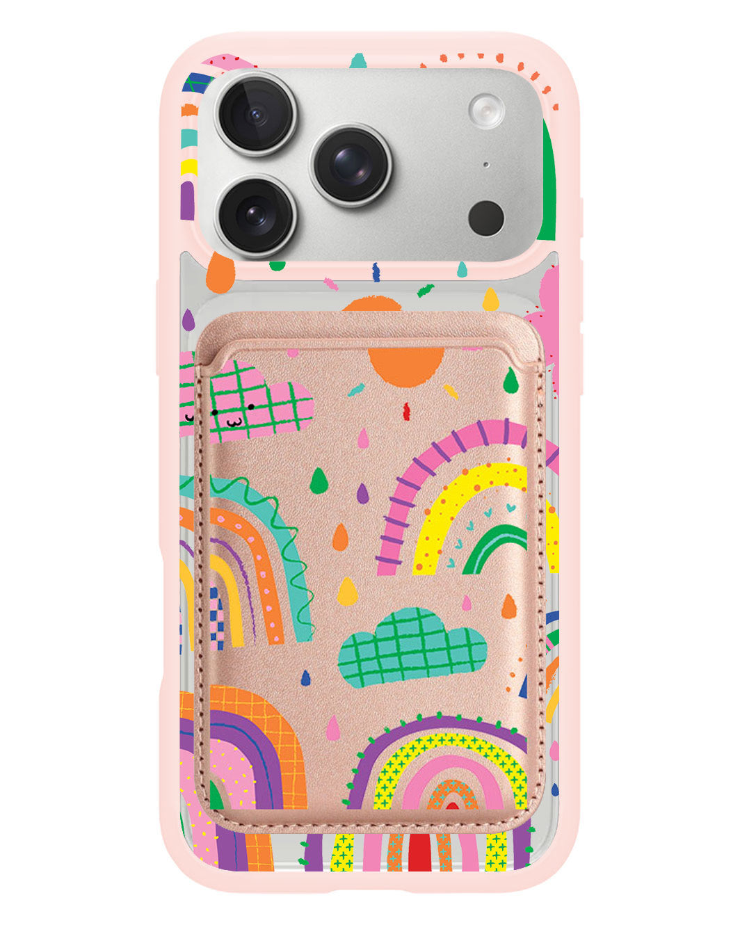 iPhone Magnetic Wallet Case - Rainbow