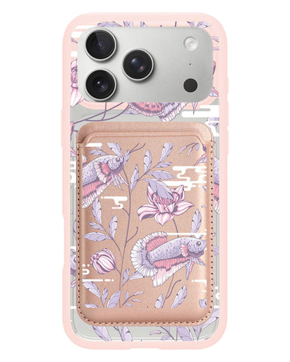 iPhone Magnetic Wallet Case - Fish & Floral 1.0