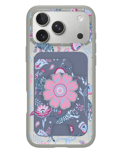 iPhone Magpop Wallet - Tiger & Floral 3.0