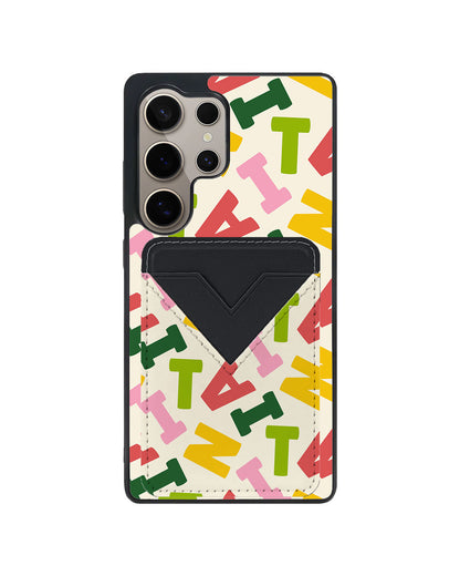 Android Avant Wallet Case - Scattered Monogram 3.0