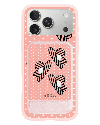 iPhone Magnetic Multifold Wallet - Pink Honey