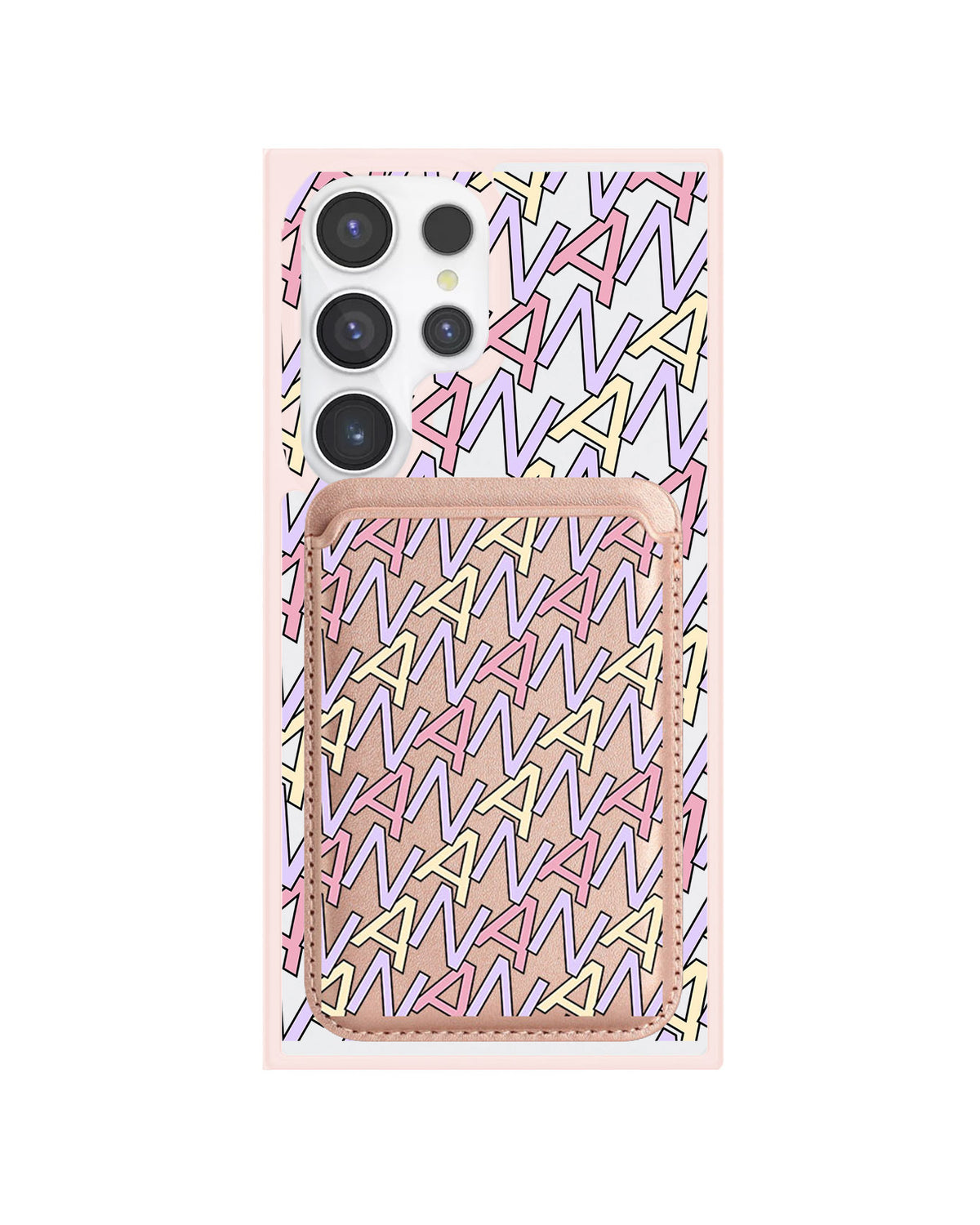 Android Magnetic Wallet Case - Initial Monogram 5.0