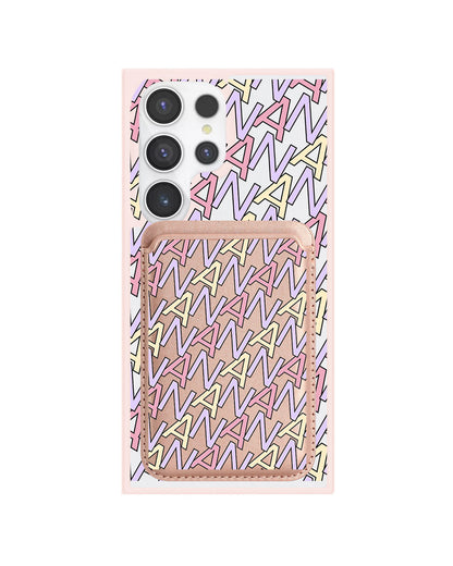 Android Magnetic Wallet Case - Initial Monogram 5.0