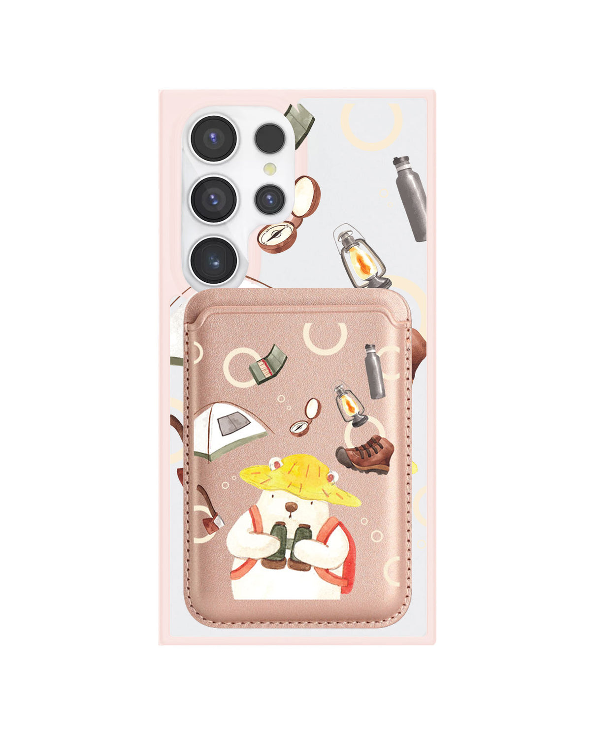 Android Magnetic Wallet Case - Adventure Of Bear