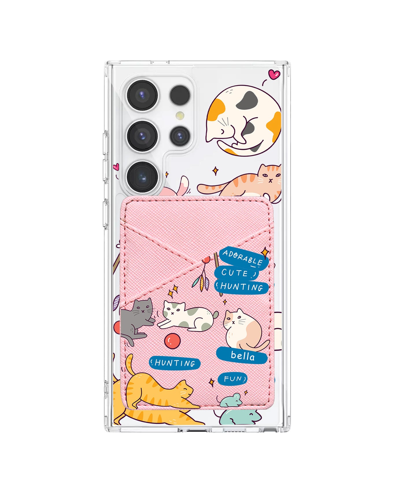 Android Phone Wallet Case - Playful Cat 2.0