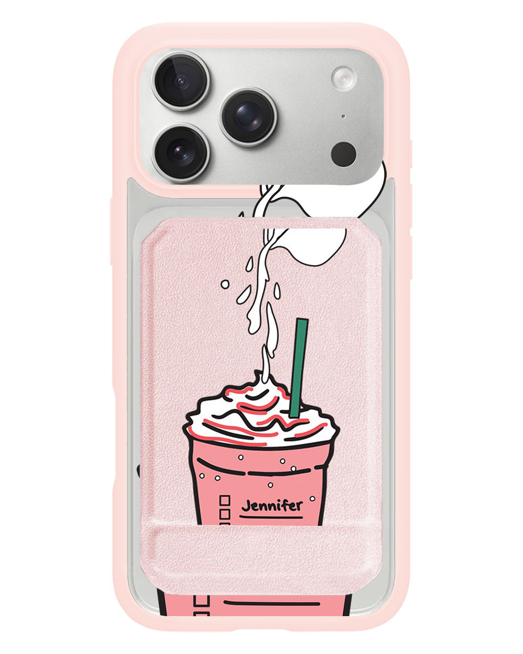 iPhone Magnetic Multifold Wallet - Frappe Rasberry