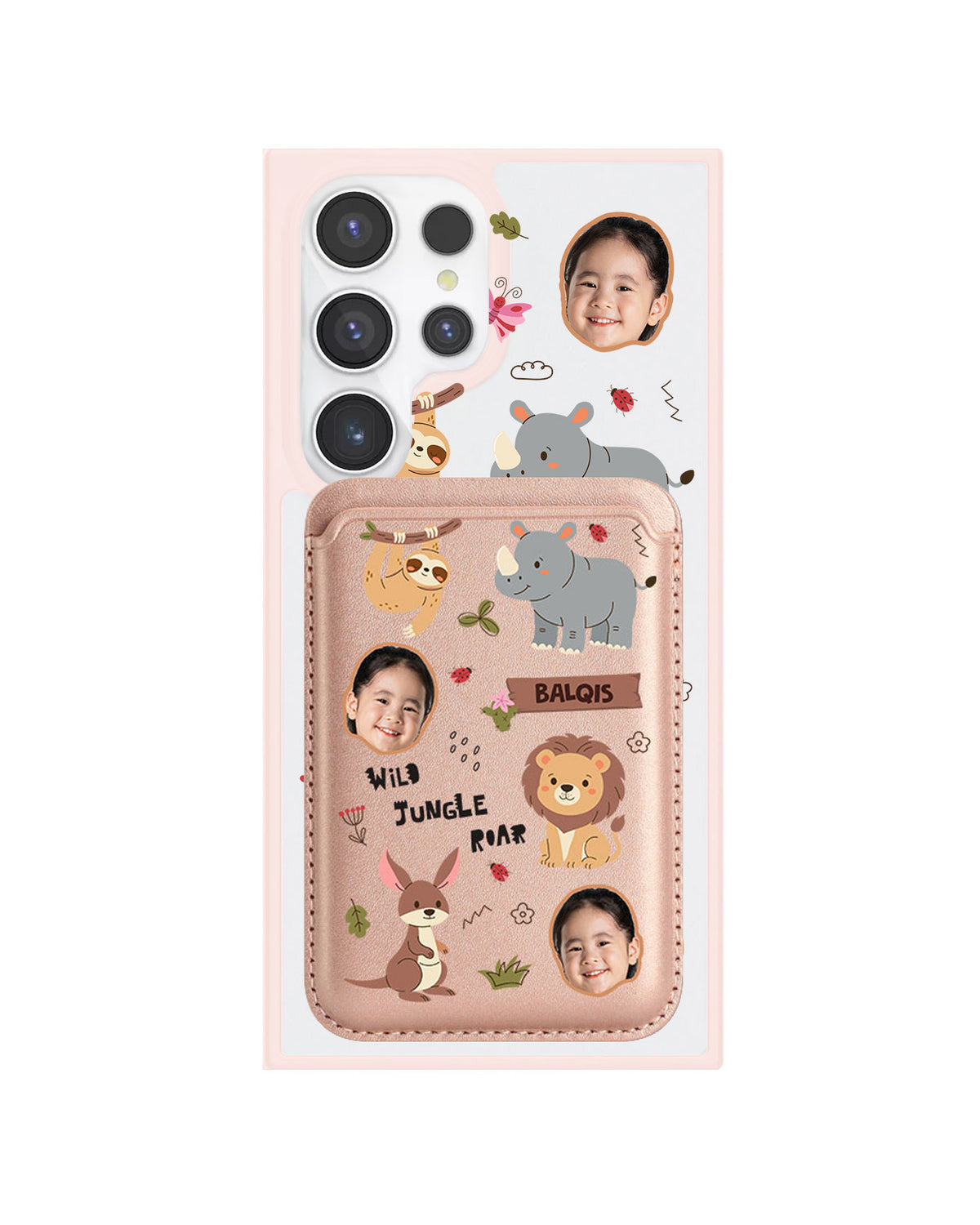 Android Magnetic Wallet Case - Face Grid Safari 3.0