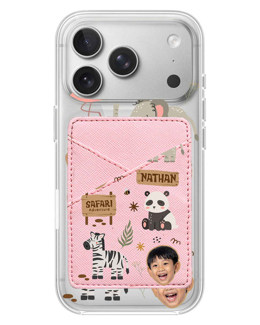 iPhone Phone Wallet Case - Face Grid Safari 2.0