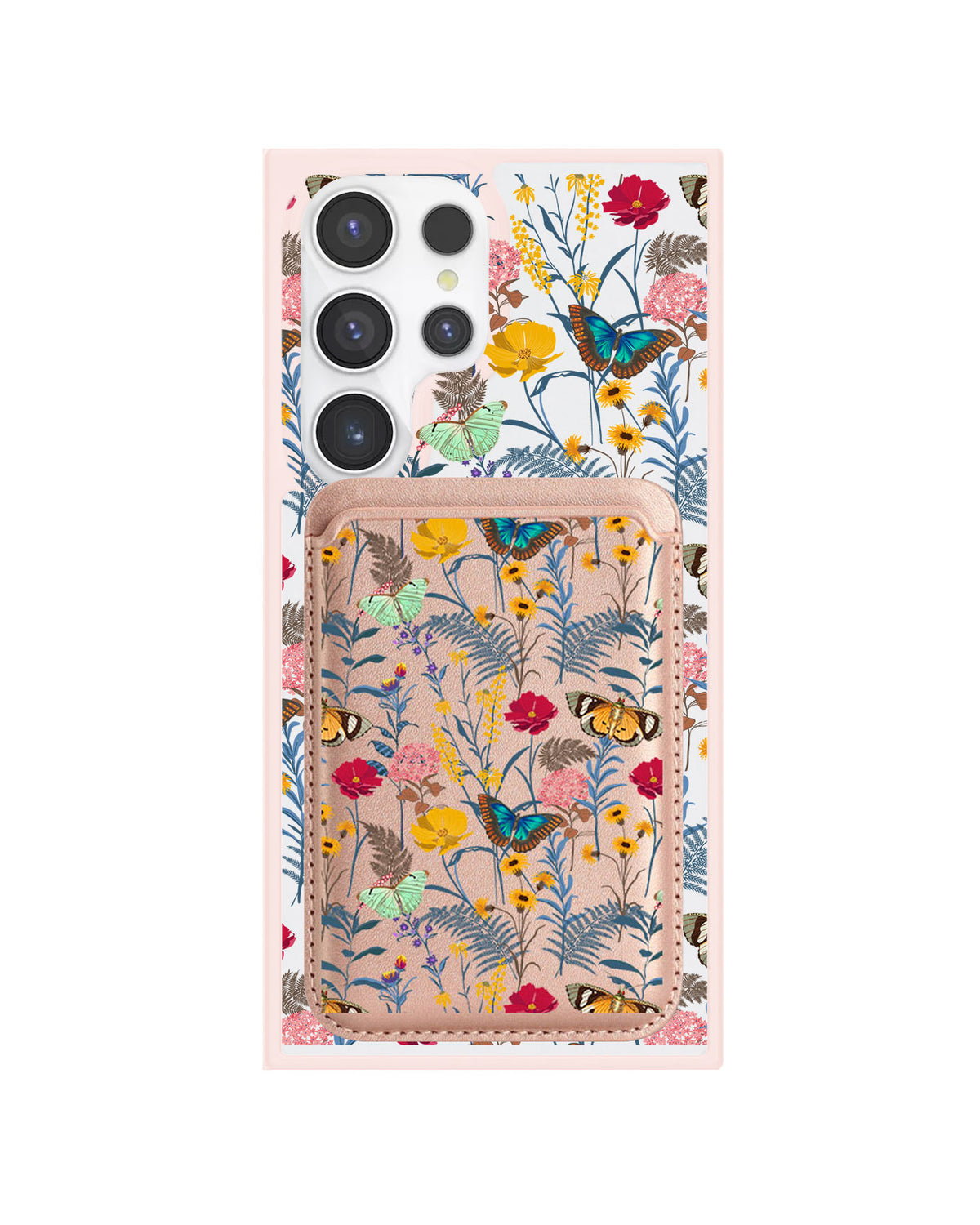 Android Magnetic Wallet Case - Flora Magnolia