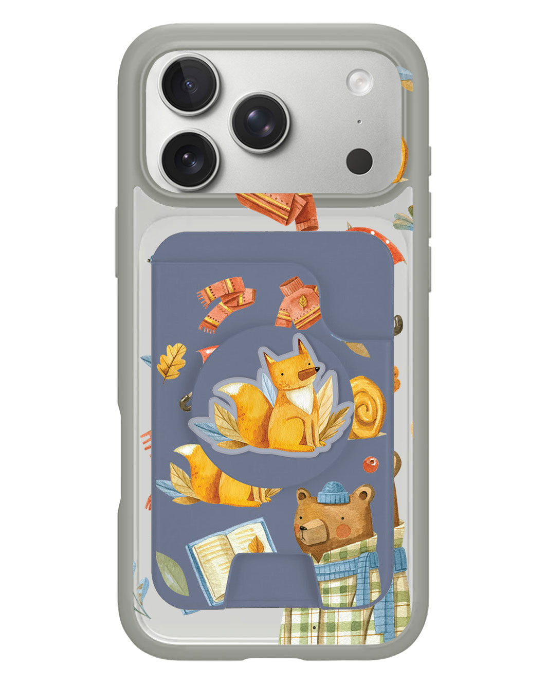 iPhone Magpop Wallet - Bear & Fox