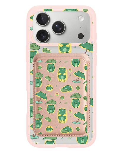 iPhone Magnetic Wallet Case - Happy Rain