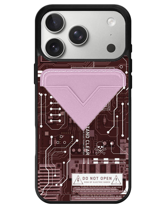 iPhone Avant Wallet Case - Circuit Red