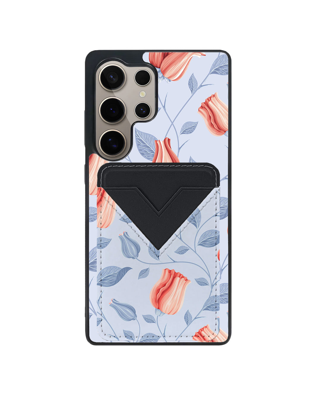 Android Avant Wallet Case - Red Tulips