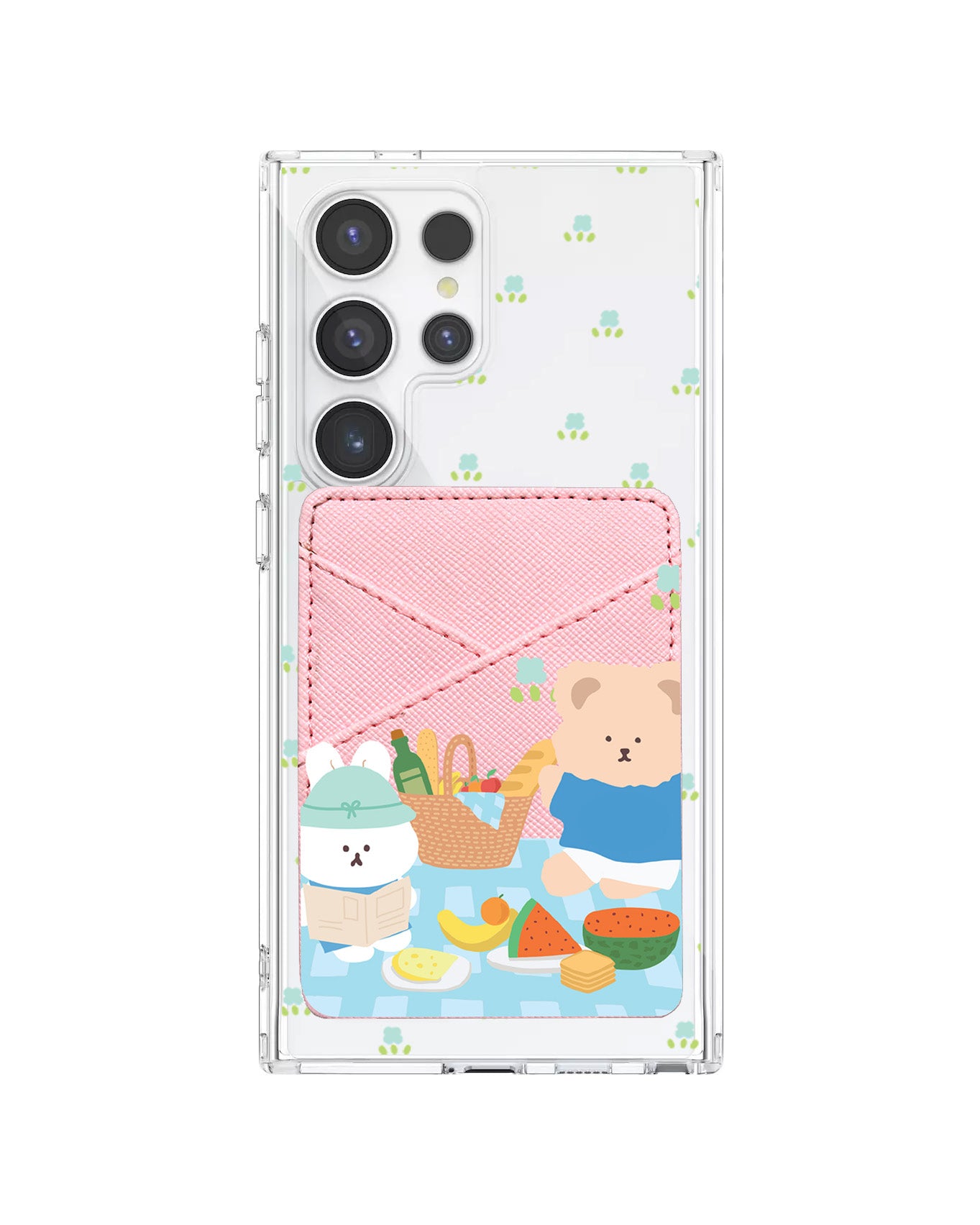 Android Phone Wallet Case - Picnic Blue