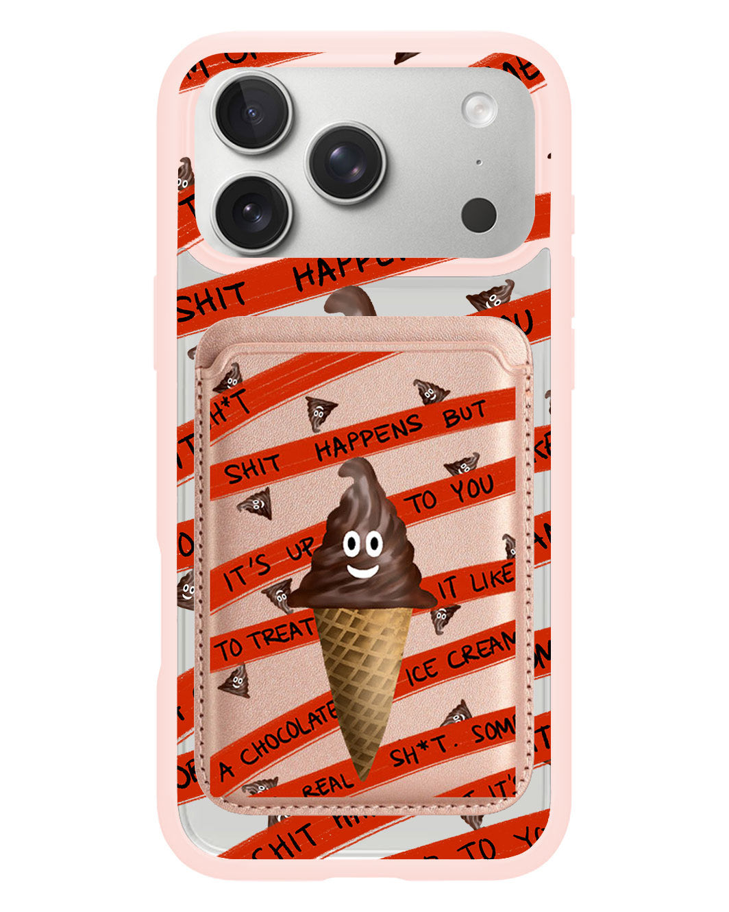 iPhone Magnetic Wallet Case - Oh.. Sh*t Happens