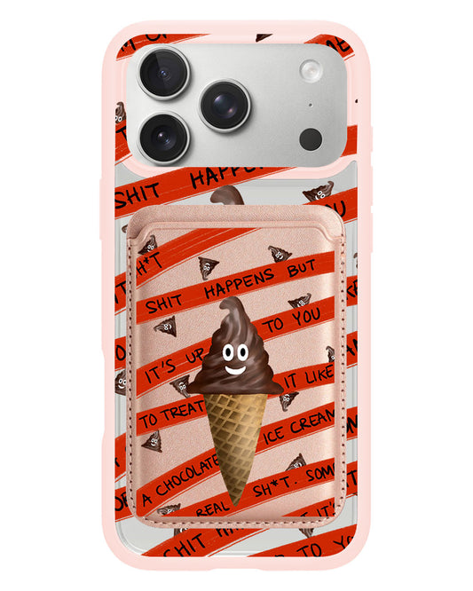 iPhone Magnetic Wallet Case - Oh.. Sh*t Happens