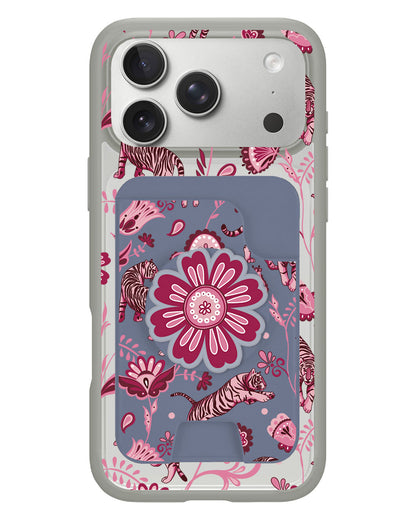iPhone Magpop Wallet - Tiger & Floral 2.0