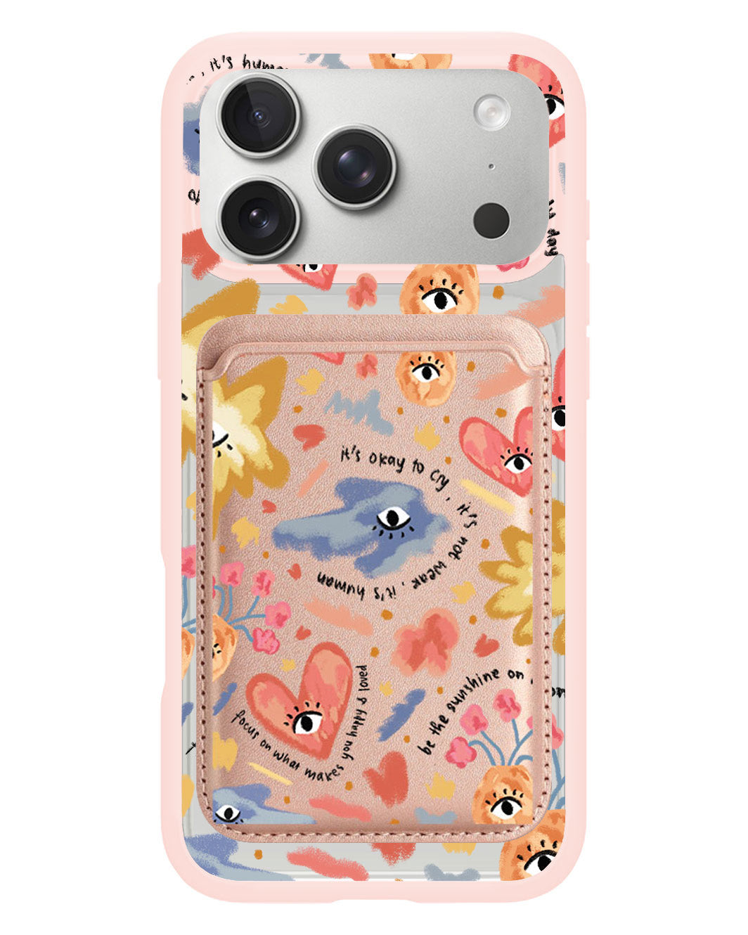 iPhone Magnetic Wallet Case - Abstract Lovers