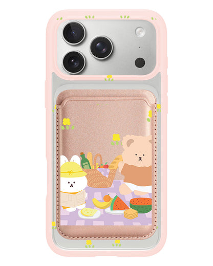iPhone Magnetic Wallet Case - Picnic Lilac