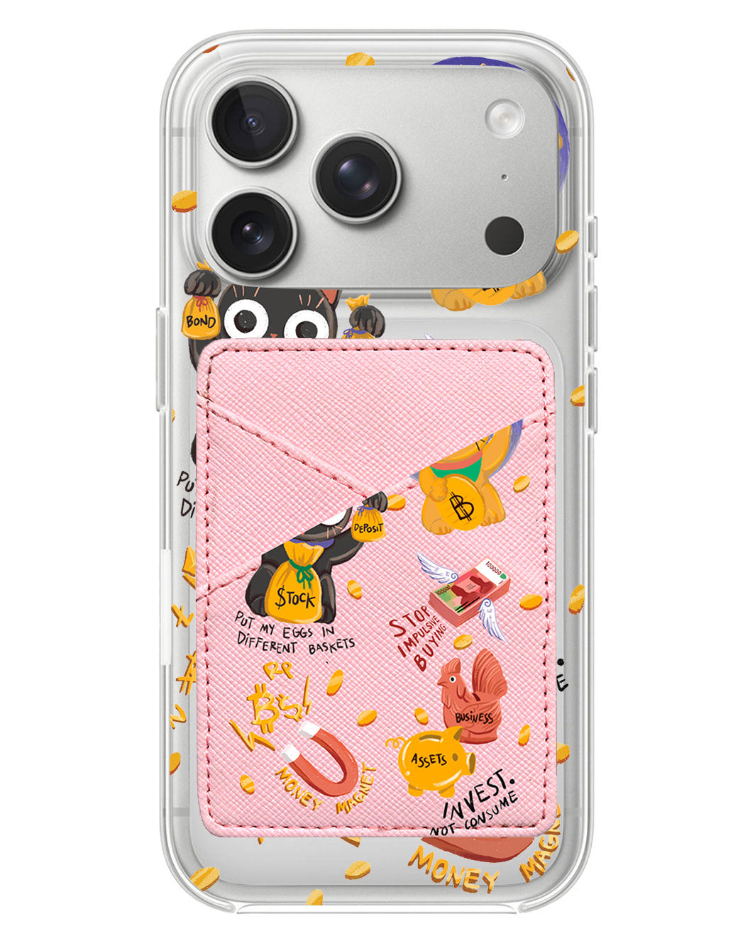 iPhone Phone Wallet Case - I Am MONEY MAGNET!!!!
