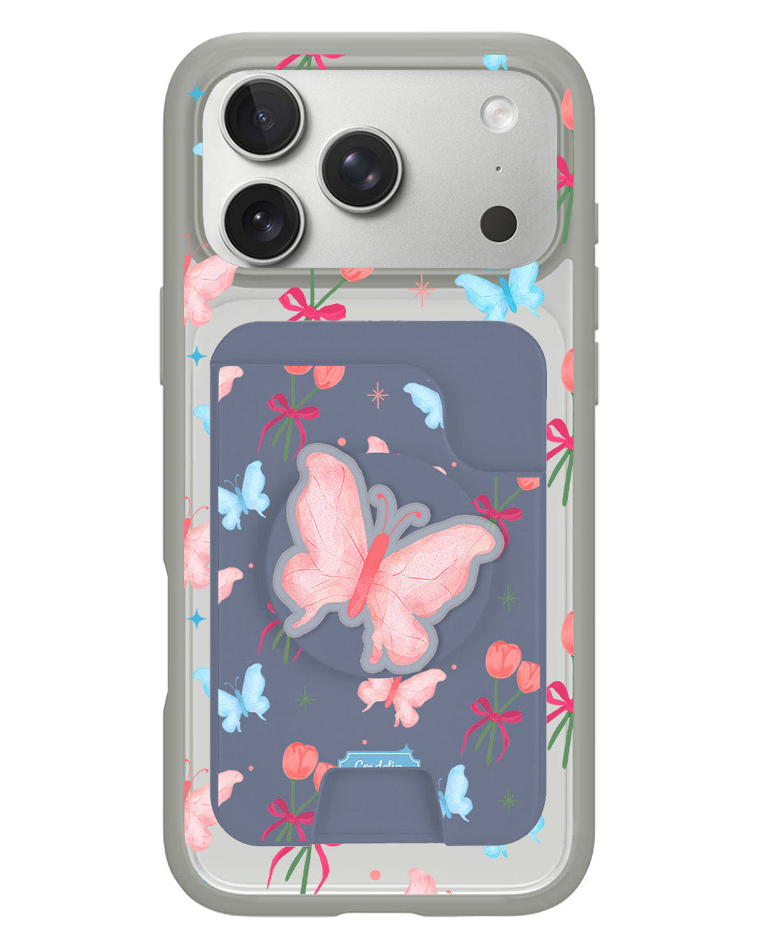 iPhone Magpop Wallet - Coquette Butterfly