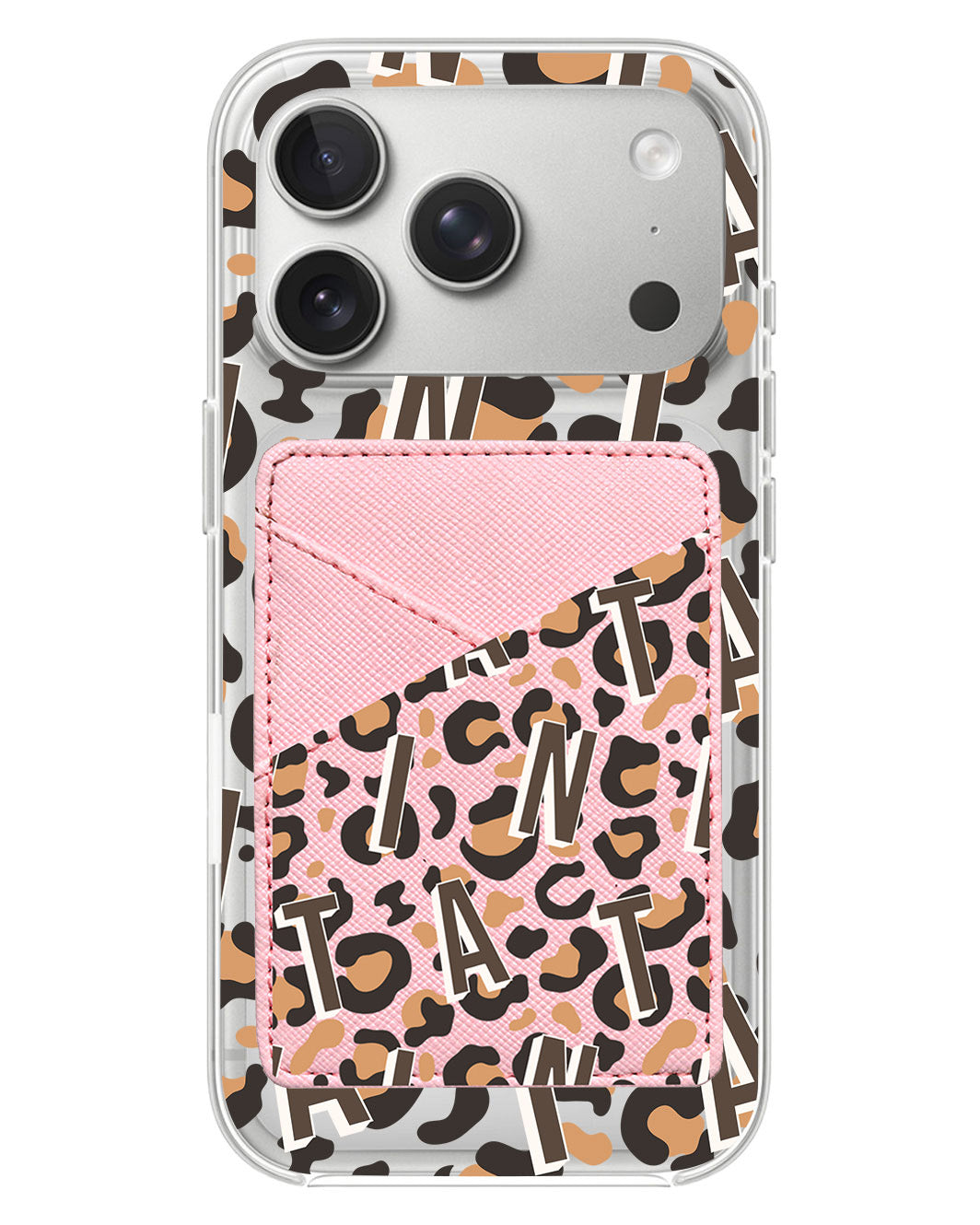 iPhone Phone Wallet Case - Leopard Monogram 2.0