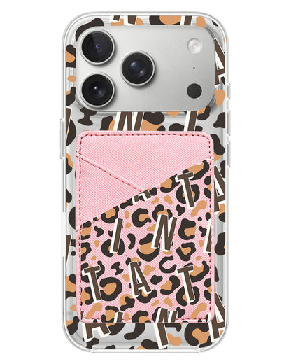 iPhone Phone Wallet Case - Leopard Monogram 2.0