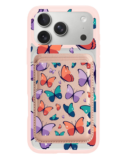 iPhone Magnetic Wallet Case - Butterfly