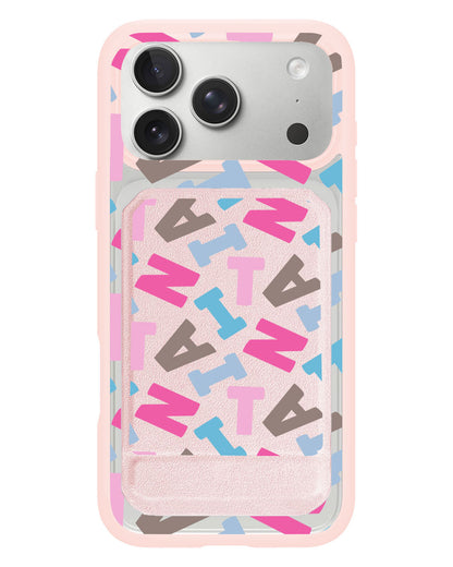 iPhone Magnetic Multifold Wallet - Scattered Monogram 2.0