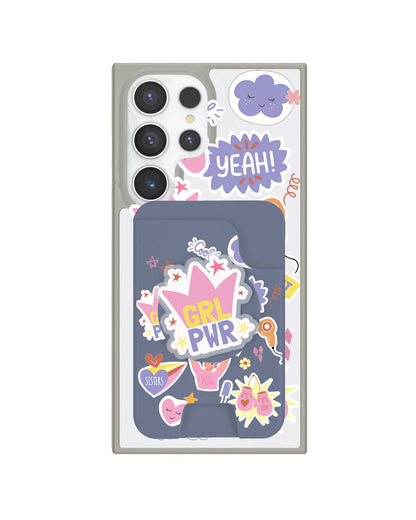Android Magpop Wallet - Girl Power Sticker Pack