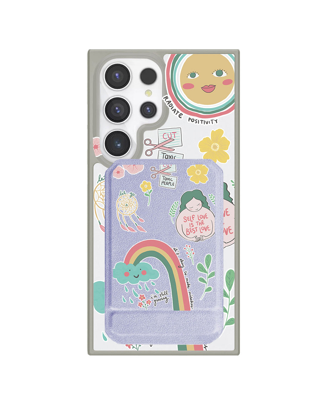 Android Magnetic Multifold Wallet - Self Love