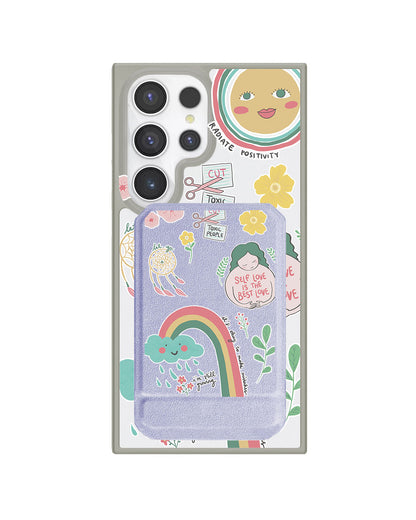 Android Magnetic Multifold Wallet - Self Love