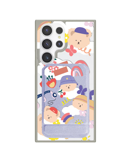Android Magnetic Multifold Wallet - Bear in Style