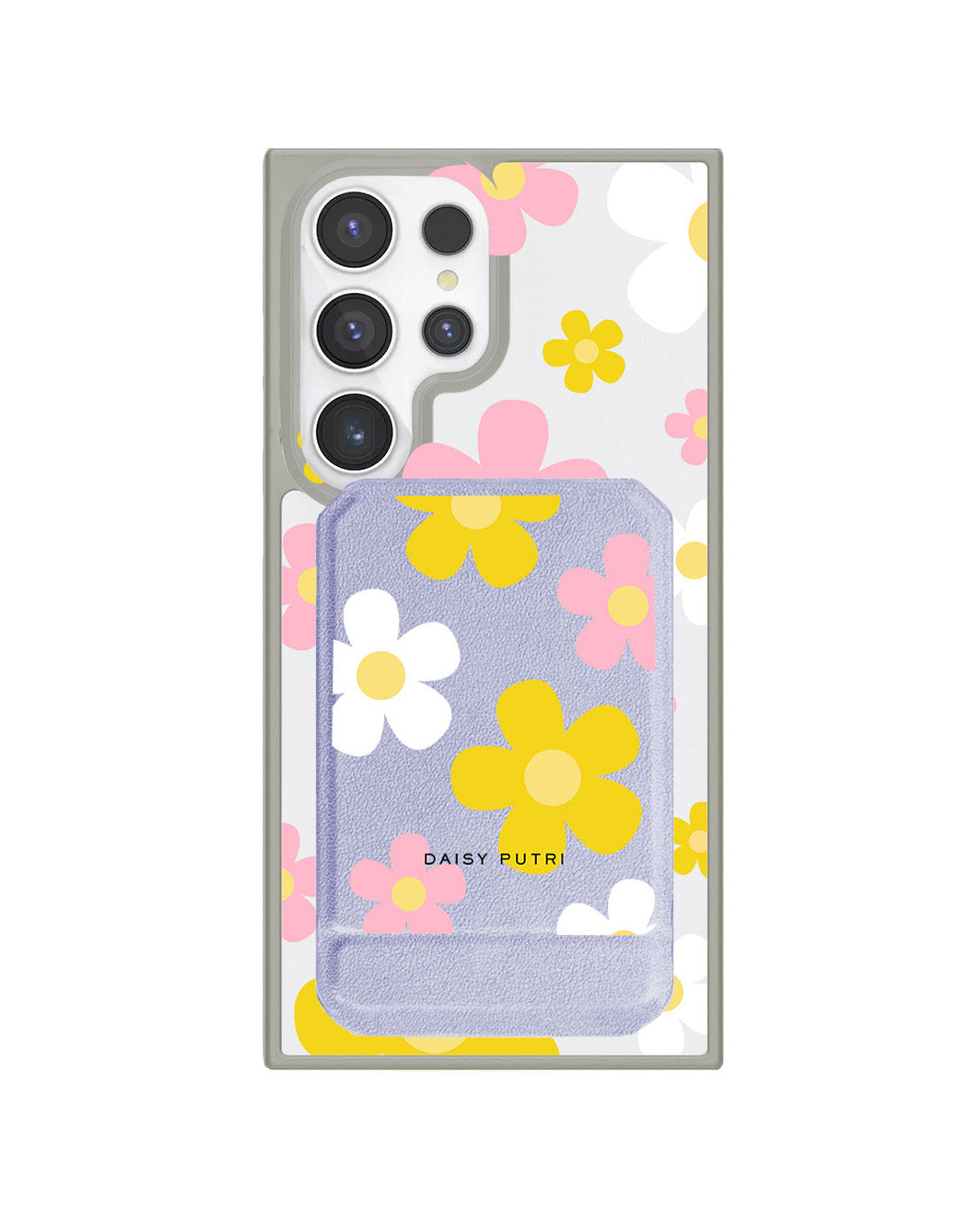 Android Magnetic Multifold Wallet - Daisy Fresh